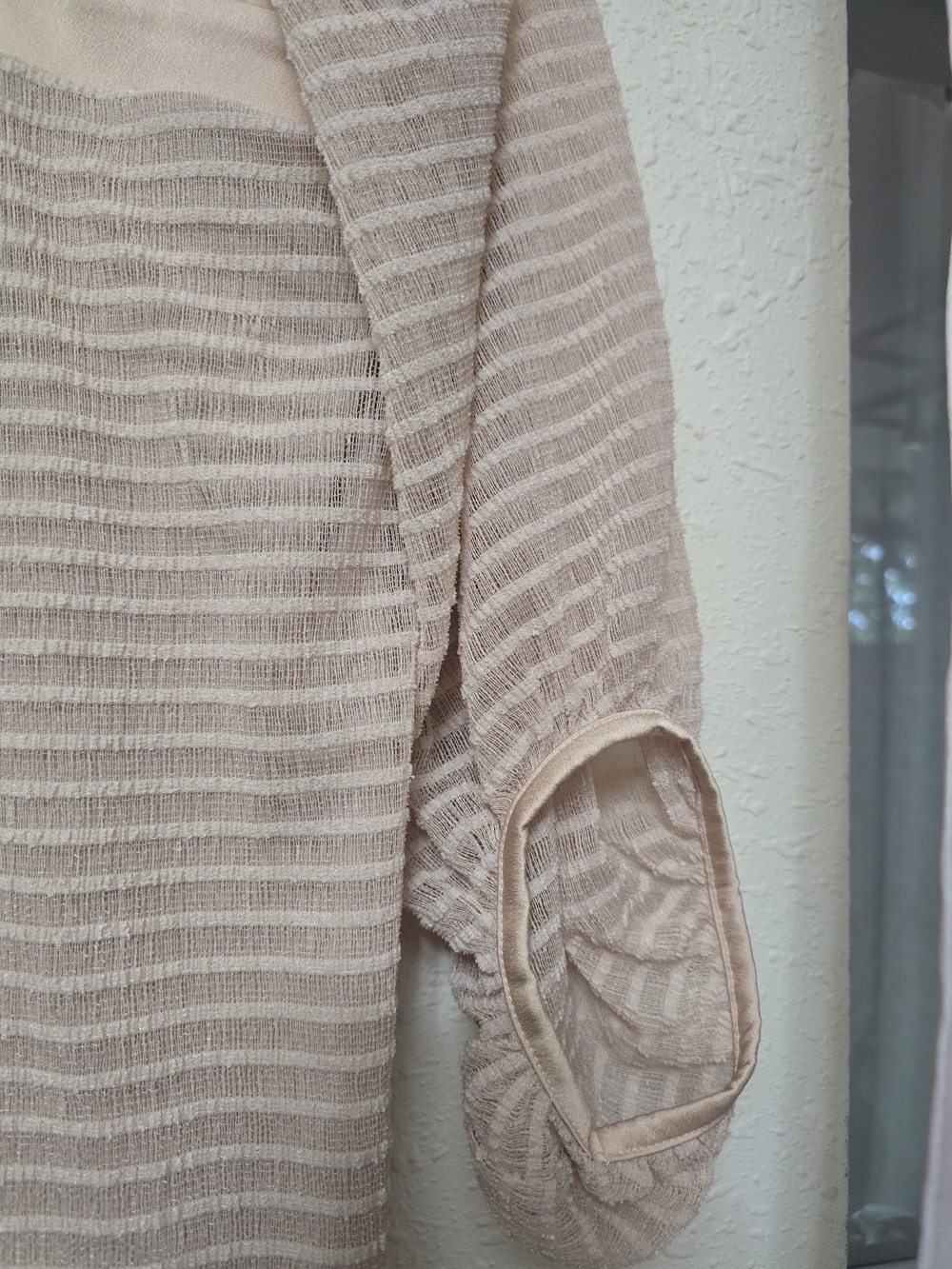 Meadow Rue Light Pink Striped Square-Neck Peasant Top - Picture 4 of 6